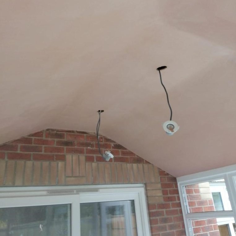 Plastered Conservatory Ceiling